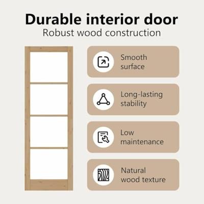 Binnendeur ORKDAL Bruin 78 x 232 cm