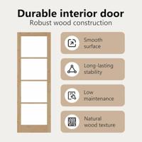 Binnendeur ORKDAL Bruin 78 x 232 cm - thumbnail