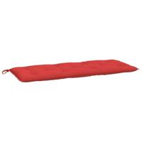 VidaXL Tuinbankkussens 2 st 120x50x7 cm oxford stof rood - thumbnail