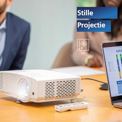 Philips, Propix 650, professionele DLP-projector, thuisbioscoop, geavanceerde beeldcorrectie, WXGA 1280 x 800 pixels, lumen: 4000 ANSI, wit, 2,5 kg