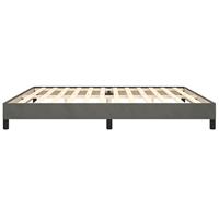 Bedframe zonder matras 200x200 cm fluweel donkergrijs - thumbnail