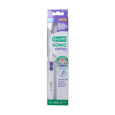 GUM Sonic ortho batterij tandenborstel 1 Stuks