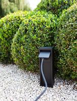 Lutec BuitenstopcontactMains zwart enkel type F(NL) - 9702203012 - thumbnail