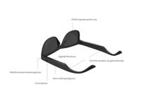 RayBeats® Slimme Bluetooth Zonnebril - Gepolariseerde glazen - Eenvoudige bediening - Microfoon - Zwart - thumbnail