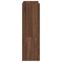 Schoenenrek 60x25x81 cm bewerkt hout bruin eikenkleur - thumbnail