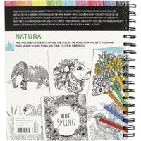 Creativ Company Kleurboek, natura, afm 19,5x23 cm, aantal pagina&apos;s 64, 1 stuk - thumbnail