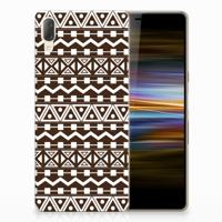 Sony Xperia L3 TPU bumper Aztec Brown - thumbnail