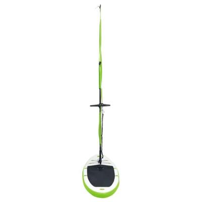 Stand Up Paddleboard opblaasbaar met zeilset groen en wit - thumbnail