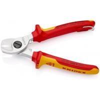 Knipex 95 16 165 T Kabelschaar Geschikt voor (striptechniek) Aluminium- en koperkabel, een- en meerdraads 15 mm 50 mm² - thumbnail
