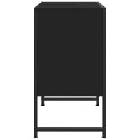 Wastafelkast 80x33x60 cm bewerkt hout zwart - thumbnail