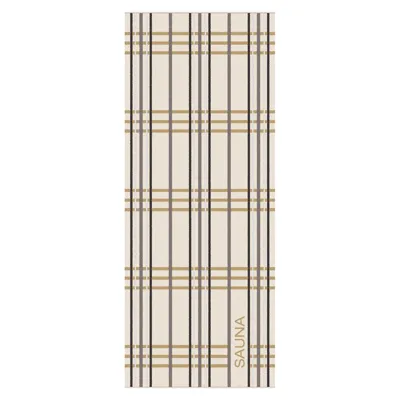 Cawö Cawö Sauna Check Saunadoek 80x200 natur