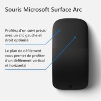 Microsoft Surface Arc Muis Bluetooth BlueTrack Zwart 2 Toetsen 1200 dpi - thumbnail