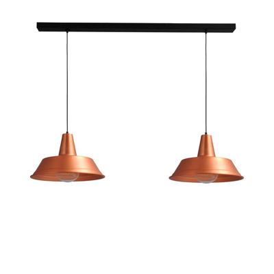 Masterlight Roodkoperen eettafellampIndustria 2x45 - 2547-55-55-S-130-2