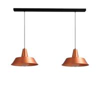 Masterlight Roodkoperen eettafellampIndustria 2x45 - 2547-55-55-S-130-2 - thumbnail