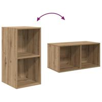 Tv-meubelset 4 pcs artisanaal eikenkleurig 37 x 37 x 72 cm - thumbnail