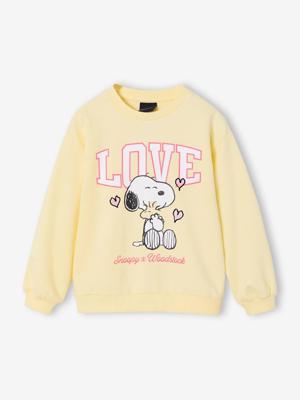 Sweater meisje Snoopy pastelgeel Sweater meisje Snoopy pastelgeel