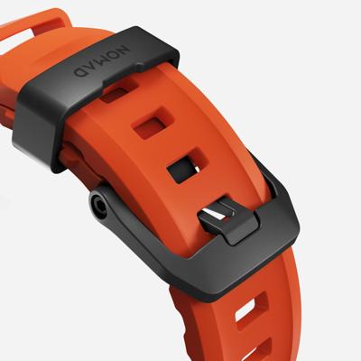 Nomad Rocky Point Band Apple Watch 42mm / 44mm / 45mm / 49mm Magma Connector Black