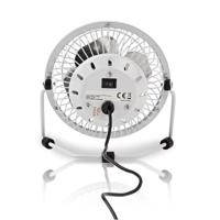 Nedis Tafelventilator | 100 mm | 3 W | 1 Snelheid | Wit | 1 stuks - FNDK1WT10 FNDK1WT10 - thumbnail