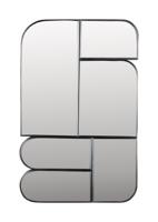 Zuiver Organische Spiegel 'Glamour' 70 x 45cm, kleur Donkerbruin - thumbnail