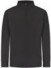 Finden+Hales FH874 Adults 1/4 Zip Tracksuit Top - Black - S - thumbnail