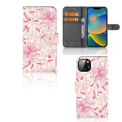 iPhone 14 Plus Hoesje Pink Flowers iPhone 14 Plus Hoesje Pink Flowers