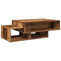 Salontafel 105x55x32 cm bewerkt hout oud houtkleurig - thumbnail