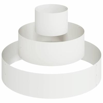 Tuin Bloempot Wit 90 x 90 x 20 cm Staal