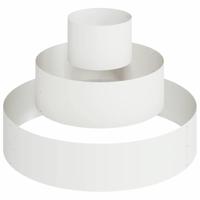 Tuin Bloempot Wit 90 x 90 x 20 cm Staal - thumbnail