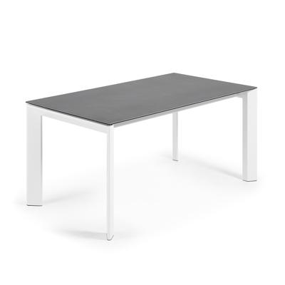 Kave Home Uitschuifbare Eettafel 'Axis' 160 - 220 x 90cm, kleur Wit