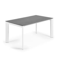 Kave Home Uitschuifbare Eettafel 'Axis' 160 - 220 x 90cm, kleur Wit - thumbnail