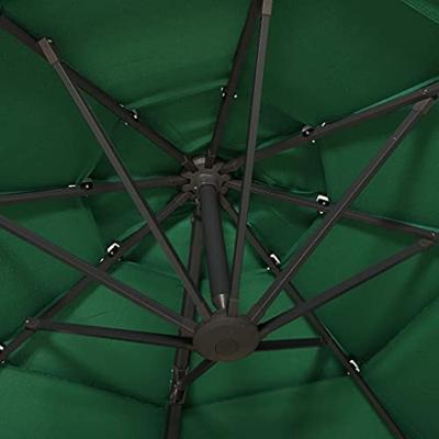 Parasol 4-laags met aluminium paal 3x3 m groen Parasol 4-laags met aluminium paal 3x3 m groen