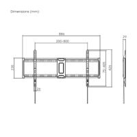 TV houder Aisens WT100F-365 43" 100" 75 Kg - thumbnail