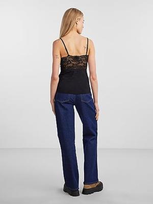 Dames hemd kant - Lace top Nichelle - Dames kanten onderhemd - Microfiber spaghetti bandjes