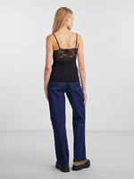 Dames hemd kant - Lace top Nichelle - Dames kanten onderhemd - Microfiber spaghetti bandjes - thumbnail