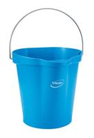 Emmer vikan met schenktuit en maat 12l blauw - thumbnail
