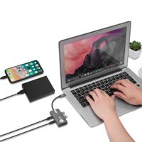 SIIG 4-poorts USB 3.1 Gen 2 Hub Multi USB-poort - 2X USB-C & 2X USB-A-poorten met hoge snelheid gegevensoverdrachtssnelheid 10G, Plug-n-Play voor MacBook, PC, Laptop, Windows en MacOS (JU-H40G11-S1) - thumbnail