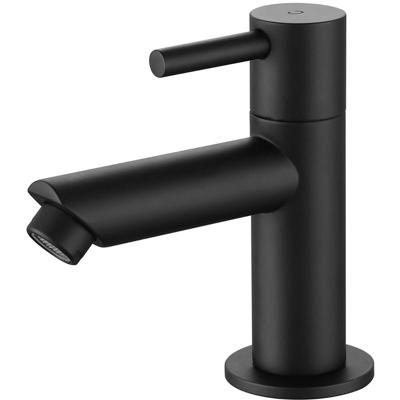 Toiletkraan - Fonteinkraan - Koudwaterkraan 1/2 - Leoni Crinty - Opbouw - Mat Zwart Toiletkraan - Fonteinkraan - Koudwaterkraan 1/2 - Leoni Crinty - Opbouw - Mat Zwart