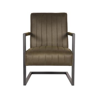 LABEL51 Fauteuil Milo - Army green - Microfiber LABEL51 Fauteuil Milo - Army green - Microfiber