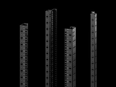 Rittal 5302155 19 inch Rails voor patchkast Zwart