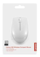 Lenovo 300 Wireless Compact Muis Draadloos Optisch Lichtgrijs 3 Toetsen 1000 dpi - thumbnail