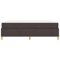 Boxspring bed Anders Donkerbruin en Wit 180 x 200 cm Stof - thumbnail