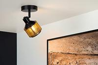 Lucide RAFA - Plafondspot - 1xE14 - Zwart - thumbnail