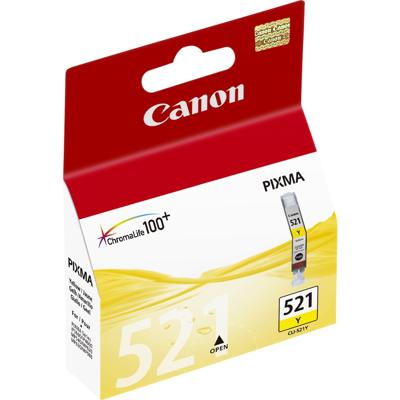 Canon inktcartridge CLI-521Y, 447 pagina's, OEM 2936B001, geel