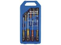 C.K Schroevendraaierset Werkplaats 8-delig Plat, Kruiskop Pozidriv - thumbnail