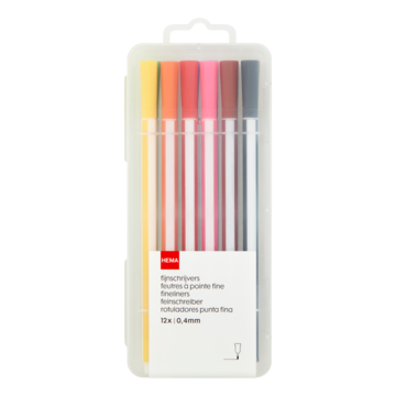 HEMA Fijnschrijvers - 12 stuks