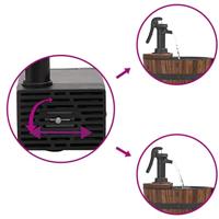 VidaXL Waterfontein met pomp 44,5x44,5x58 cm massief vurenhout - thumbnail