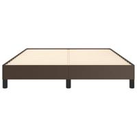 Bedframe kunstleer bruin 140x200 cm - thumbnail