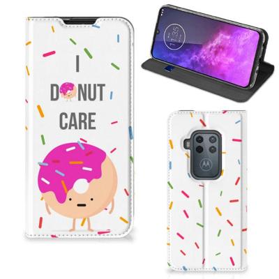 Motorola One Zoom | Flip Style Cover | Donut Roze