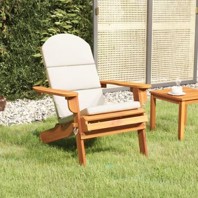 Tuinstoel Adirondack met kussens massief acaciahout