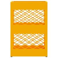 VidaXL Paraplu standaard mosterdgeel 28 x 12 x 41 cm staal - thumbnail